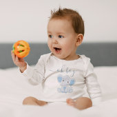 Body Eléphant Bleu Cute Moderne Élégant Garçon Minimal