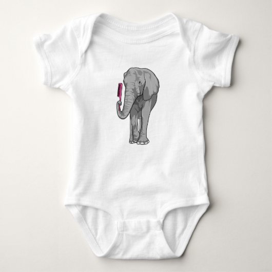 Body Elephant comme coiffeur avec peigne (Devant)