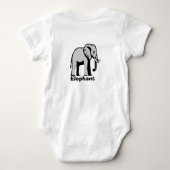 Body éléphant double face personnalisable (Dos)