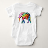 Body Eléphant mignon et coloré (Dos)