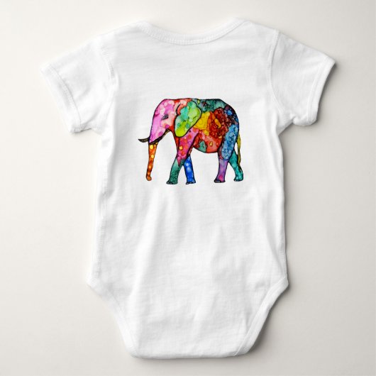 Body Eléphant mignon et coloré (Dos)