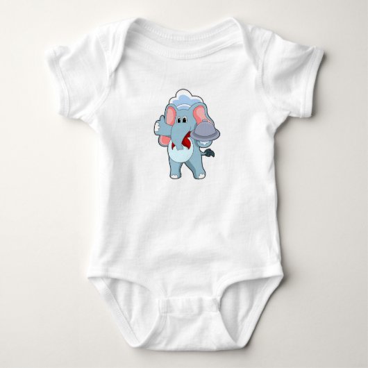 Body Éléphant serveur avec plateau (Devant)