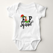 Body Elf Squad Typographie moderne Noël (Devant)