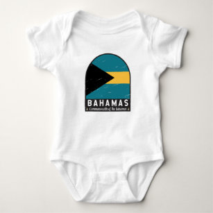 Body Emblème du drapeau des Bahamas Vintage