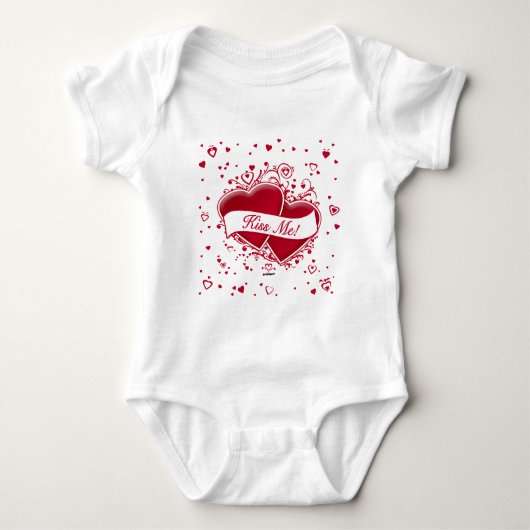 Body Embrassez-moi ! Coeurs rouges (Devant)