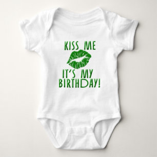 Body Embrassez-moi que c'est mon anniversaire en vert
