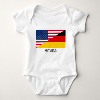 Body Emma, drapeau allemand-américain