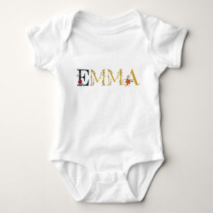 Body EMMA Prénom Élégant Brodé