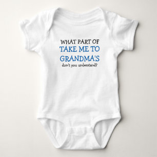 Body Emmenez-moi dans le costume de bébé de grand-mère