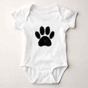 Body Empreinte de patte De Chien Rough Et Distressed