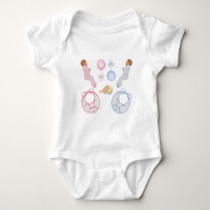 Body Empreintes de pieds de bébé mignon adorable pour