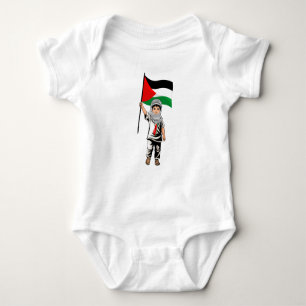 Body Enfant avec le drapeau de Keffiyeh Palestine