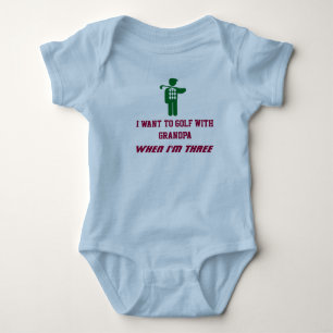 Body Enfant bébé rameper avec golfeur vert.