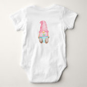 Body Enfant rose Gnome Girl Aquarelle (Dos)
