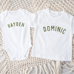 Body Enfants Nom personnalisé Tee | Olive<br><div class="desc">Ces t-shirts personnalisés pour enfants présentent le nom de votre enfant ou tout autre texte personnalisé dans une police voûtée moderne et élégante, ajoutant une touche ludique et unique à leur garde-robe. Fabriqués en tissu doux et de haute qualité, ces tee - shirts personnalisés sont parfaits pour l'usure quotidienne, les...</div>