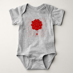 Body Ensemble artistique bébé à fleurs rouges - Mignon