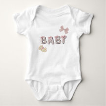 Ensemble de bodysuit bébé à nœud esthétique mignon