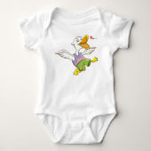 Body Ensemble de corps bébé canard volant mignon | Cara (Devant)
