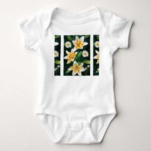Body Ensemble de naissance Beauté en Fleur – Vibrations (Devant)
