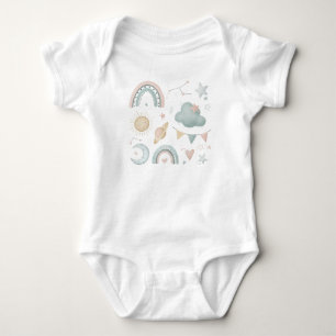 Body ensemble nuit cosmique doux bébé sucré