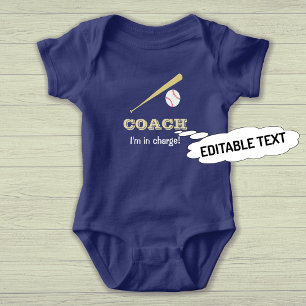 Body Entraîneur de baseball coutume texte fun sports