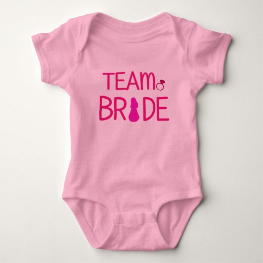 Body Équipe mariée - Robe de bébé pour Mariage (Devant)