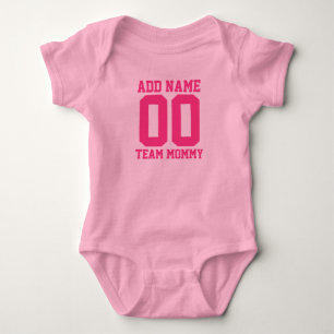 Body Équipe personnalisée maman avec le numéro bébé