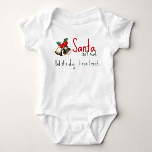 Body Équipement drôle de Père Noël de bébé (Devant)
