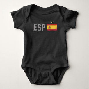 Body Espagne Football Fan Chemise Espagnole Drapeau