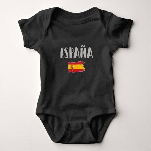 Body Espagne Football Fan Shirt Drapeau (Devant)