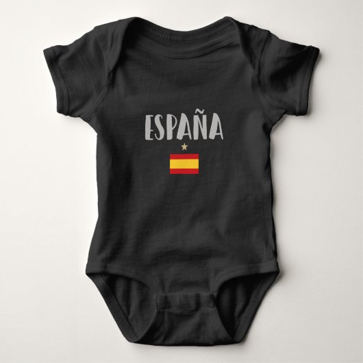 Body Espagne Football Fan Shirt Drapeau (Devant)