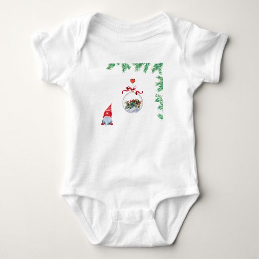 Body esprit de Noël avec gnome (Devant)