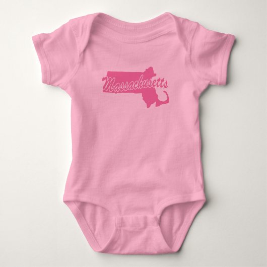 Body État Du Massachusetts Forme Bodysuit Bébé (Devant)