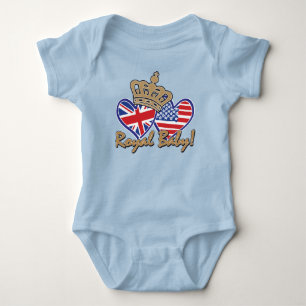 Body États-Unis et Royaume-Uni Royal Baby Flag Hearts p