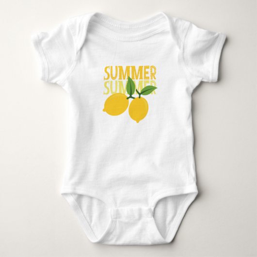 Body Été, Citron, Tenue Pour Bébé, (Devant)