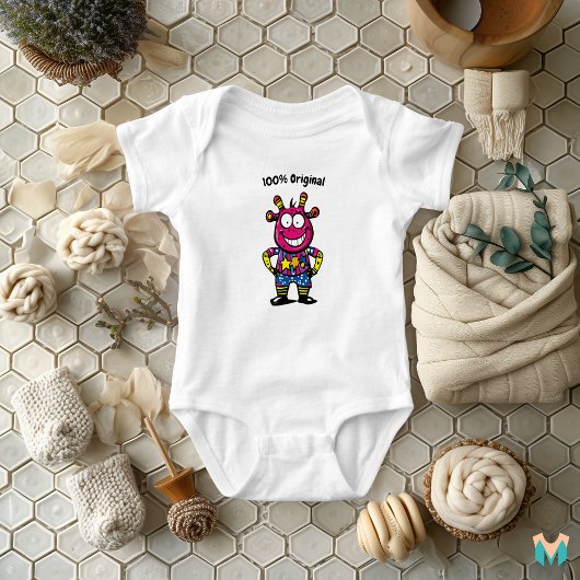 Body Étoile Alien Bébé Drôle Vibrante Colorée