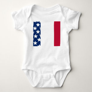 Body Étoiles et bandes rouges, blanches et bleues 4 jui