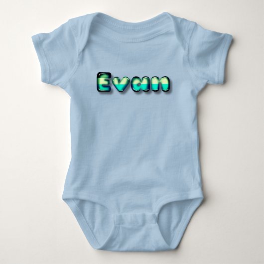 Body Evan nom bébé kawaii lettres 3d (Devant)
