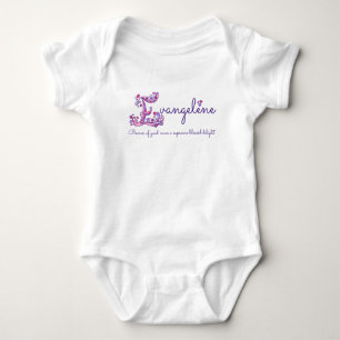 Body Evangelene girls name signifie E monogramme