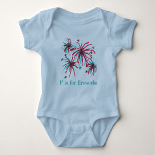 Body F est pour Fireworks Alphabet Lettre Juillet 4 Qua