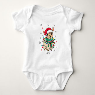 Body Fa La La Lama Bébé – Llama de Noël Drôle