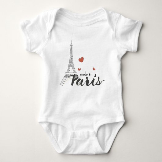 Body Fabriqué à Paris avec la Tour Eiffel (Devant)