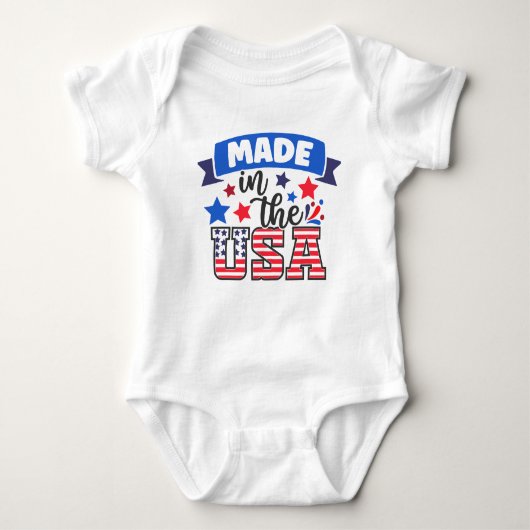 Body Fabriqué aux USA Baby Bodysuit (Devant)