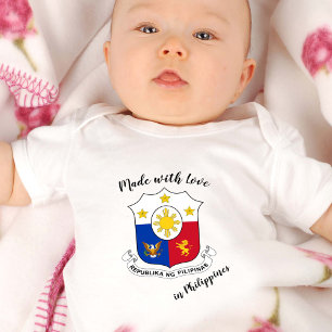 Body Fabriqué avec amour aux Philippines / drapeau phil