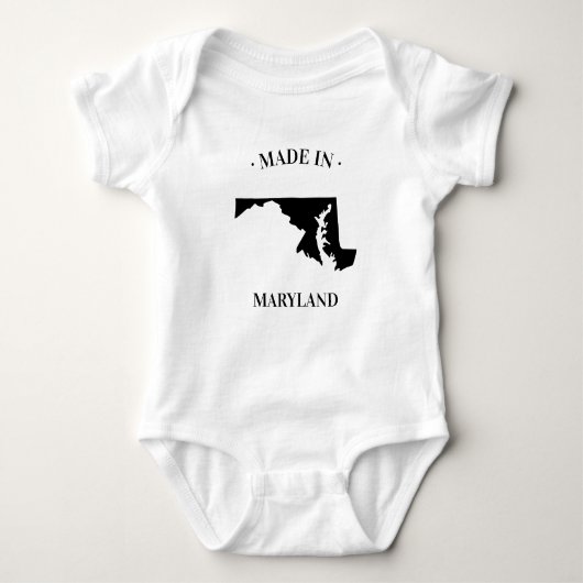 Body Fabriqué dans le Maryland MD Baby Bodysuit (Devant)