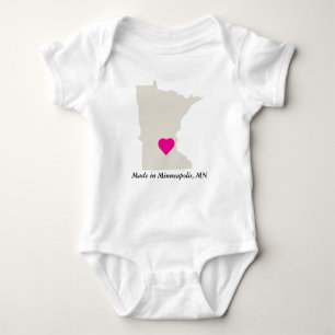 Body Fabriqué Sur Mesure Dans Minnesota State Love Baby