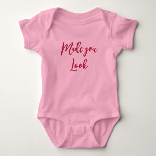 Body Fade you Look citation bébé bodysuit rose