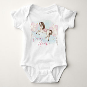 Body Fairytale baby Pony rose ballons fille anniversair
