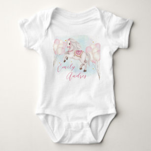 Body Fairytale baby Pony rose ballons fille anniversair