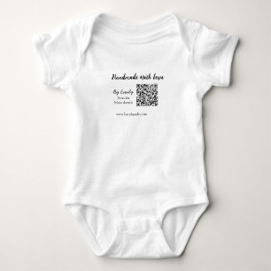 Body Fait à la main avec amour code Q R site web petite